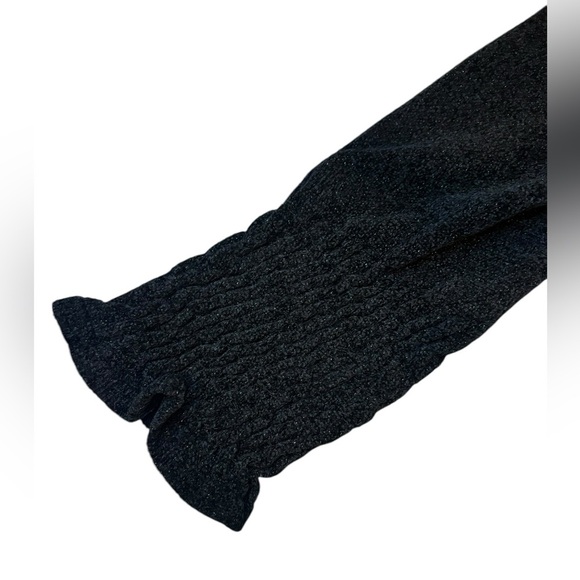 Cider Black Off-Shoulder Crop Top S - Picture 3 of 6